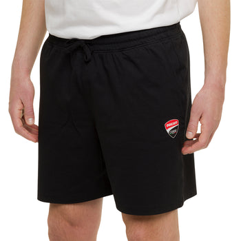 Pantaloncini neri da uomo con logo Ducati Corse Erminio, Abbigliamento Sport, SKU a723500063, Immagine 0